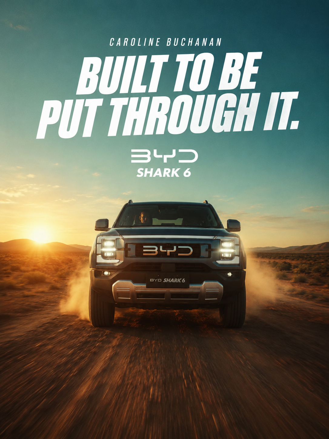 BYD Shark 6 power and speed poster