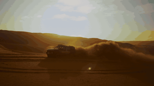 JETOUR sunset dust motion visual
