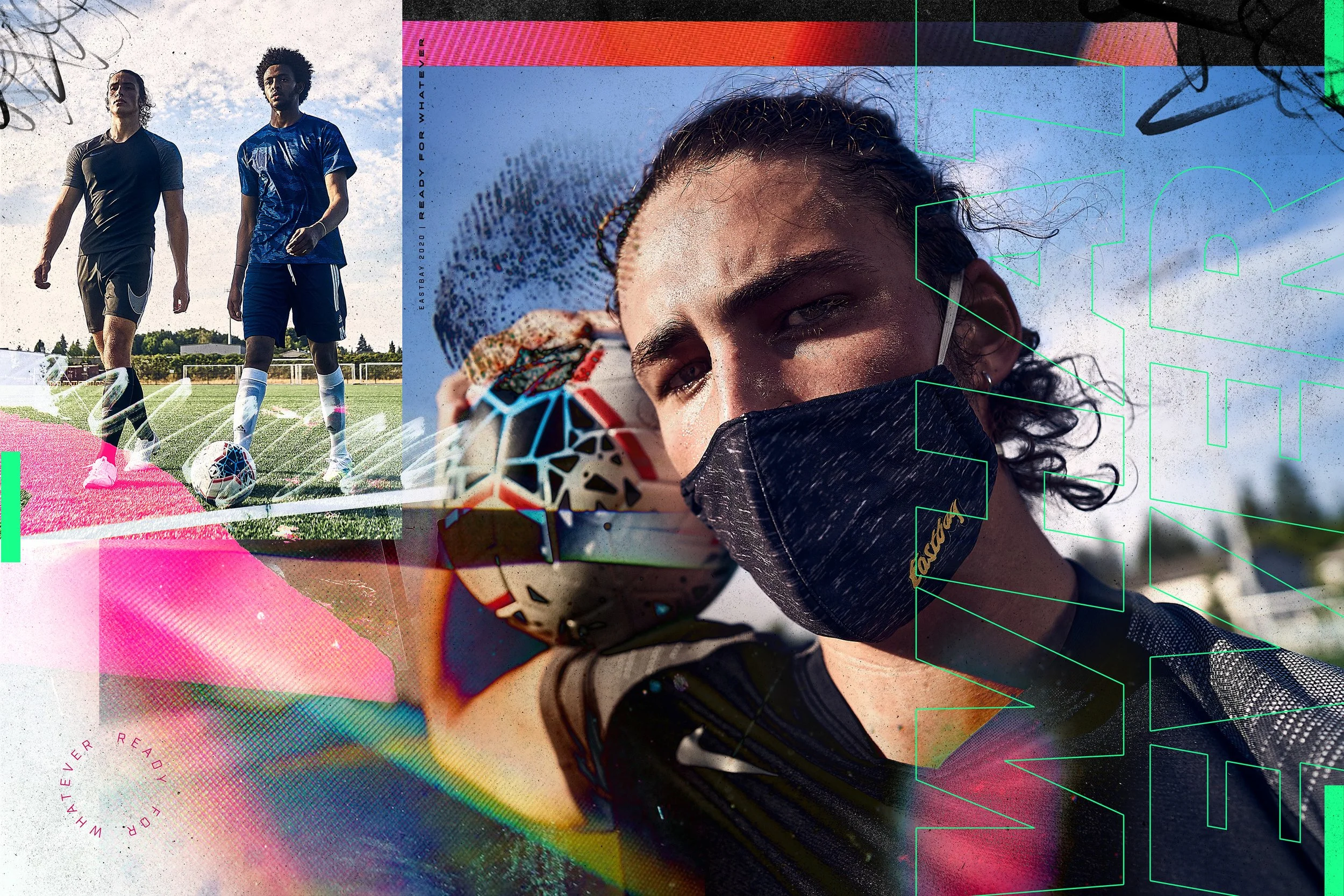 Eastbay soccer athlete campaign visual